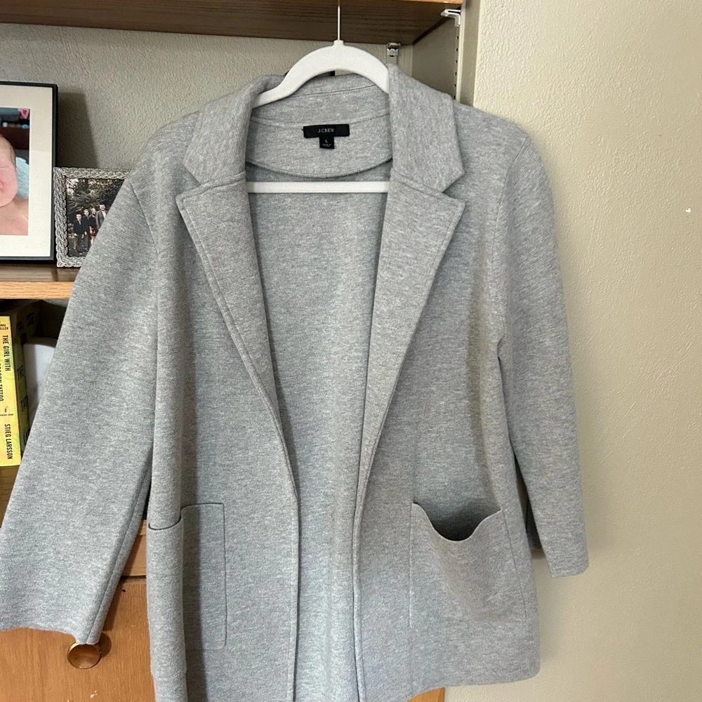 J. Crew Women's Light Gray Blazer - Picture 1 of 4